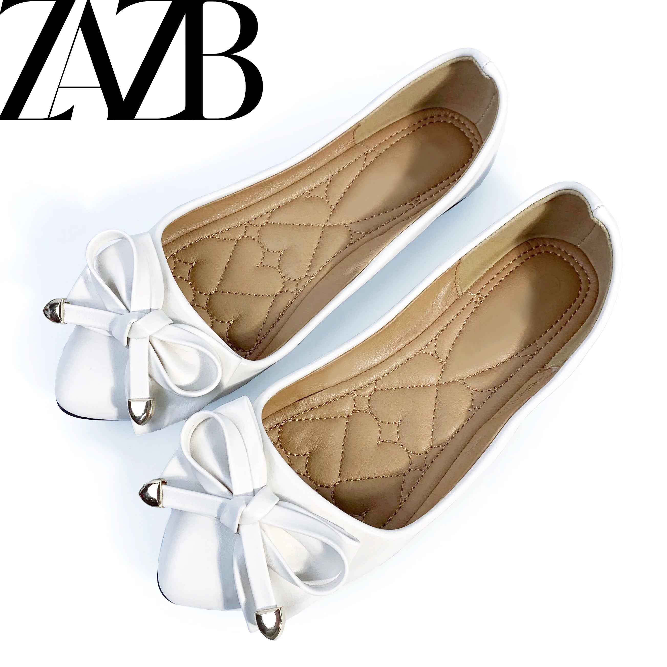ZAZB Brand Custom Leather Boat Formal Wholesale Footwear Loafers Femmes Mules Soft Comfortable Flats Shoes for Women's Ladies