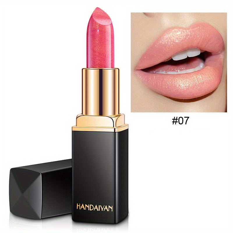 Mermaid Shiny Lipsticks - 9 Colors, Metallic Pearly Temperature Changing Lipsticks with Long Lasting Shimmer and Glitter Valentine's Day Gifts For Music Festival