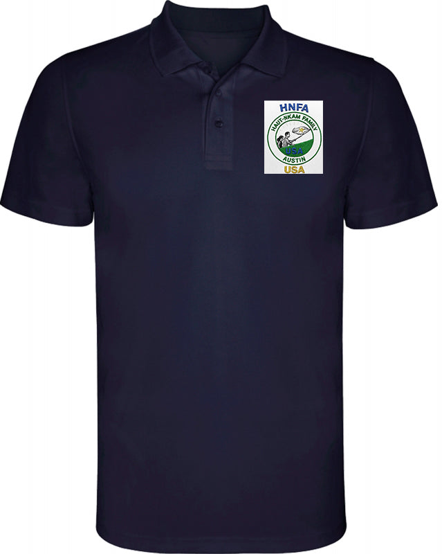 polo blanc bleu