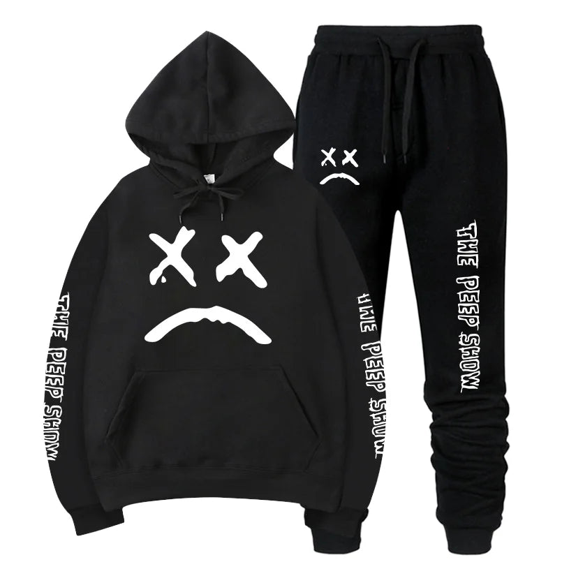 Custom Men's Training Jogging Printed Tracksuits Sporty Cotton Sweat Hoodies Casual Knitted Style