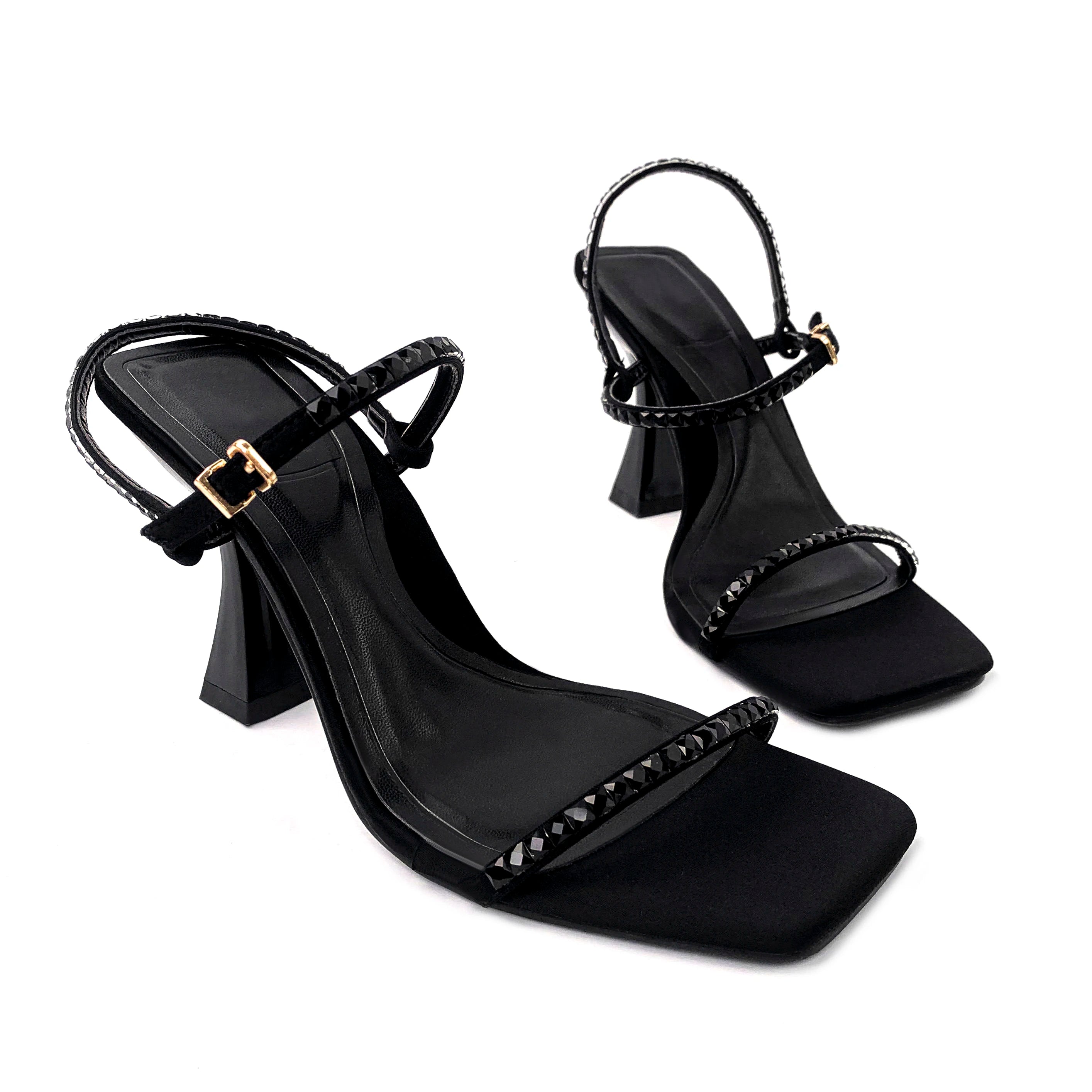 Custom Designer Shoes Sandals for Women and Ladies High Heels Luxury slippers Femmes Summer Fashion Rhinestone Famous Brands