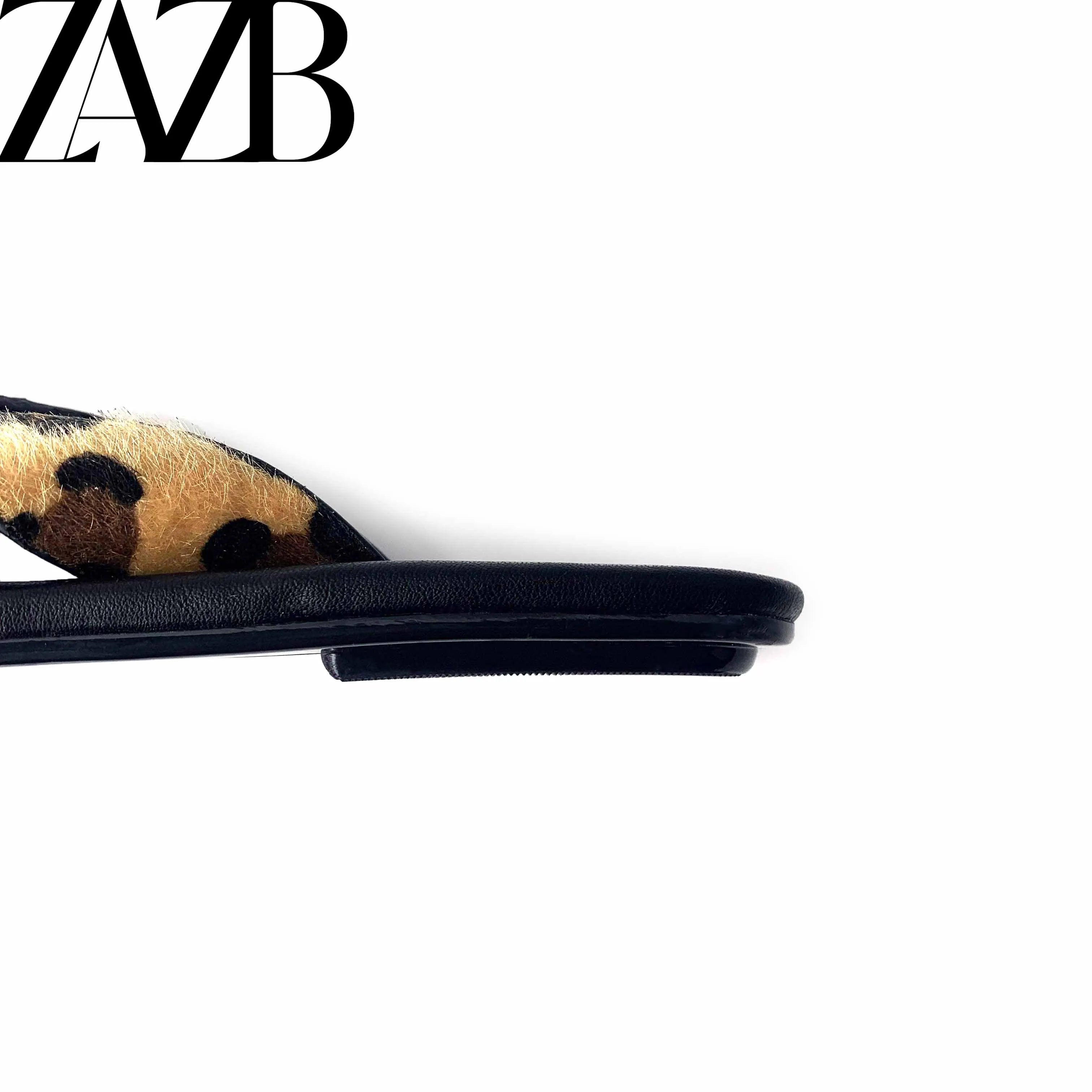 Custom Leather Buckle square Designer Shoes Sandal for Women and Ladies Flat Slipper Shoes Luxury Femmes Fashion