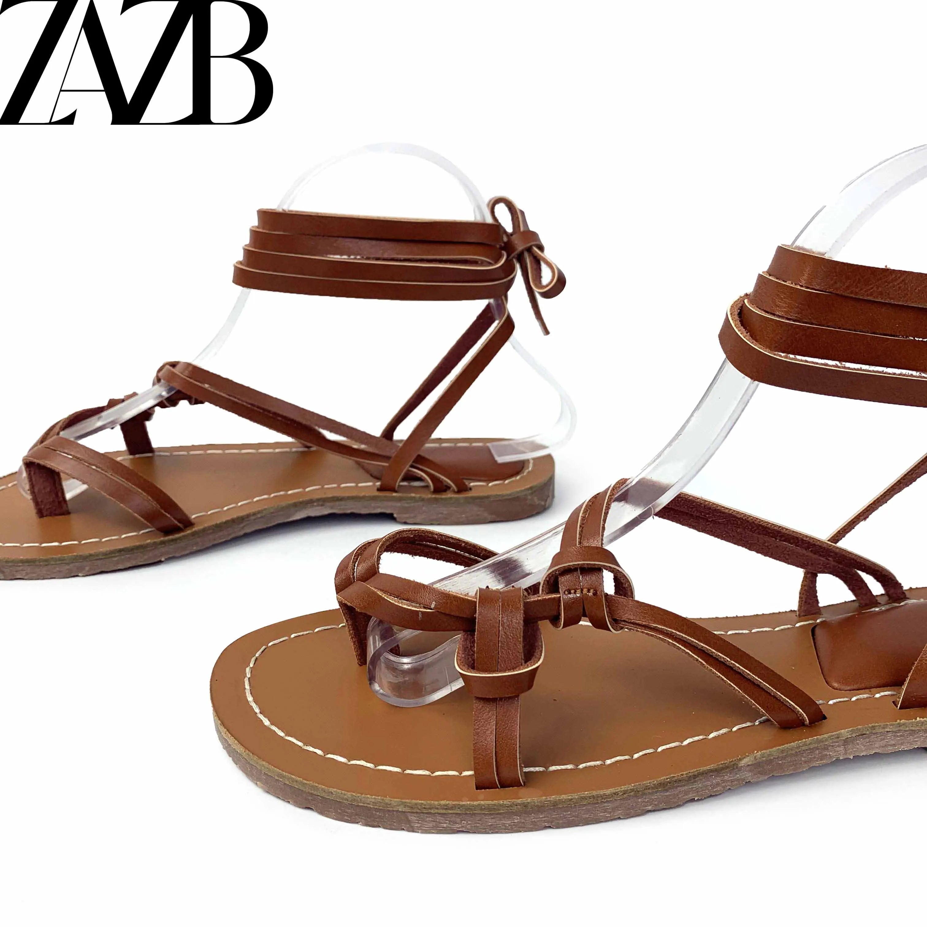 Custom  Summer Solid Color Designer Shoes Sandals for Women and Ladies Flat Shoes Luxury  Femmes Fashion