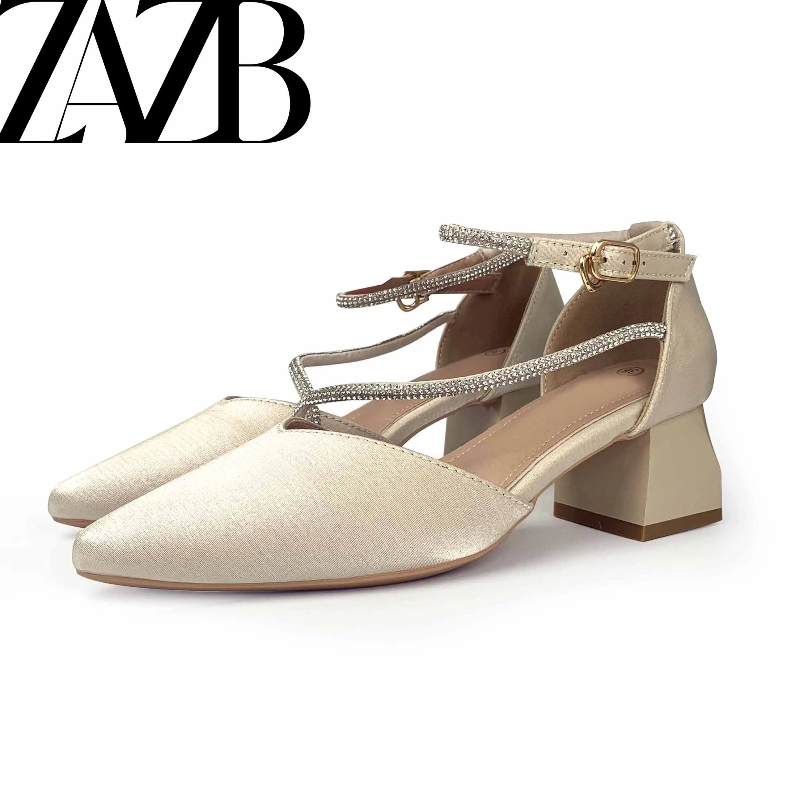 Custom square Designer Shoes Summer  Sandals  Women and Ladies High Heels Luxury  Femmes Fashion