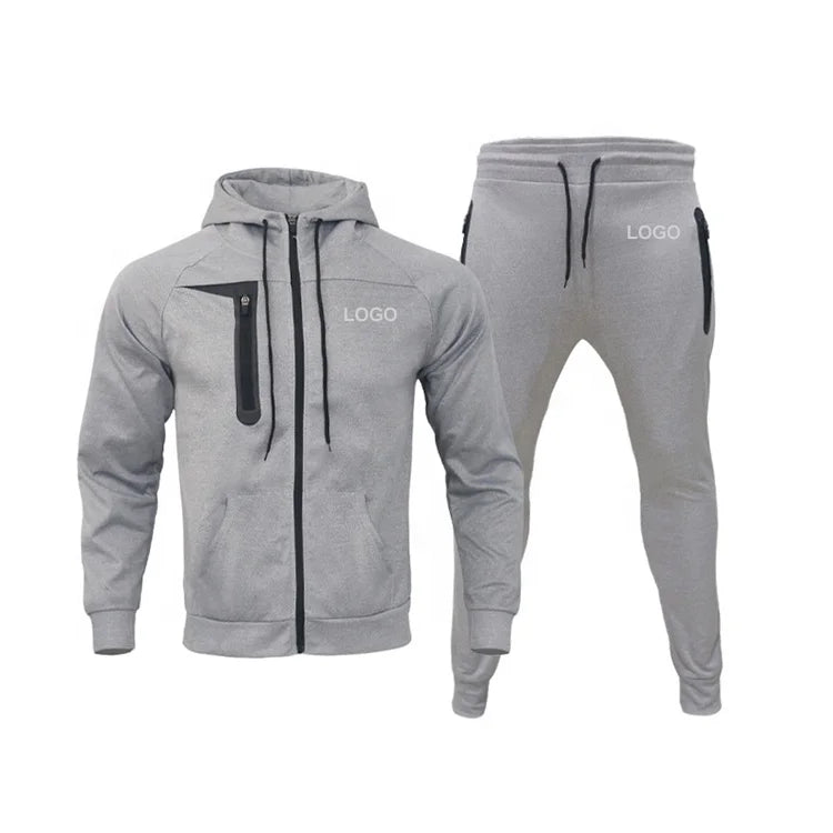 2021 Two Piece Set Tracksuit Men Athleisure Fall Long Sleeve Men Sweatsuit Jogging Suit Adults for Men Autumn 5 Colors or Custom
