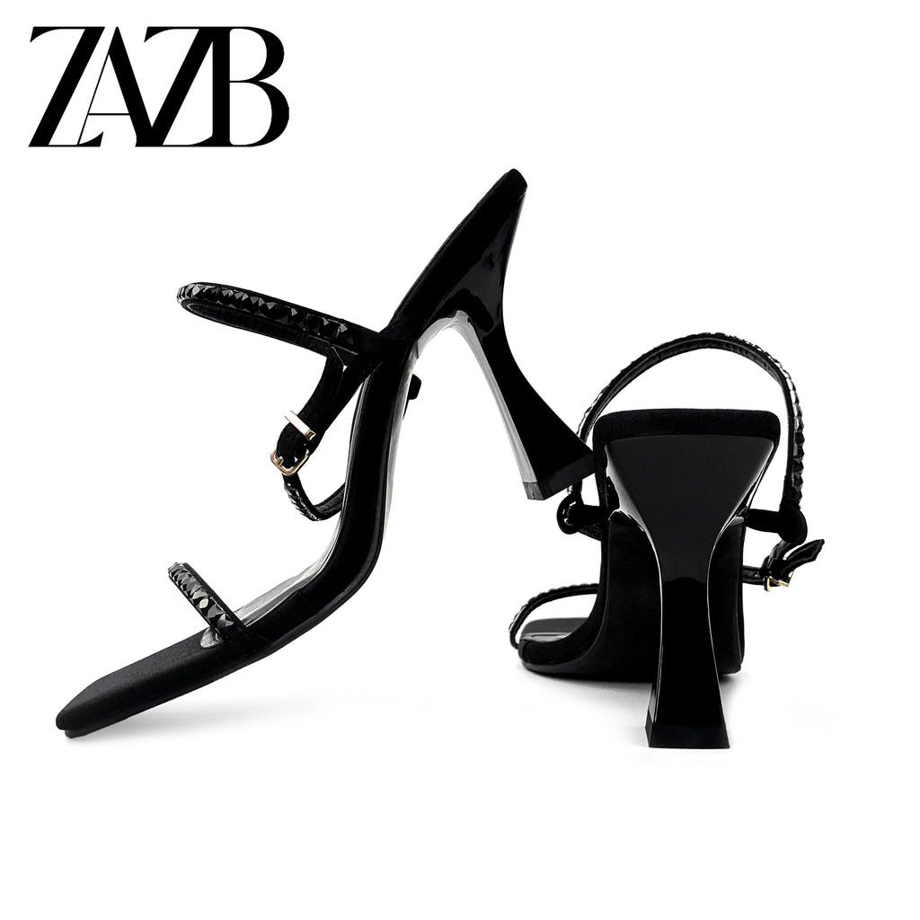 Custom Designer Shoes Sandals for Women and Ladies High Heels Luxury slippers Femmes Summer Fashion Rhinestone Famous Brands