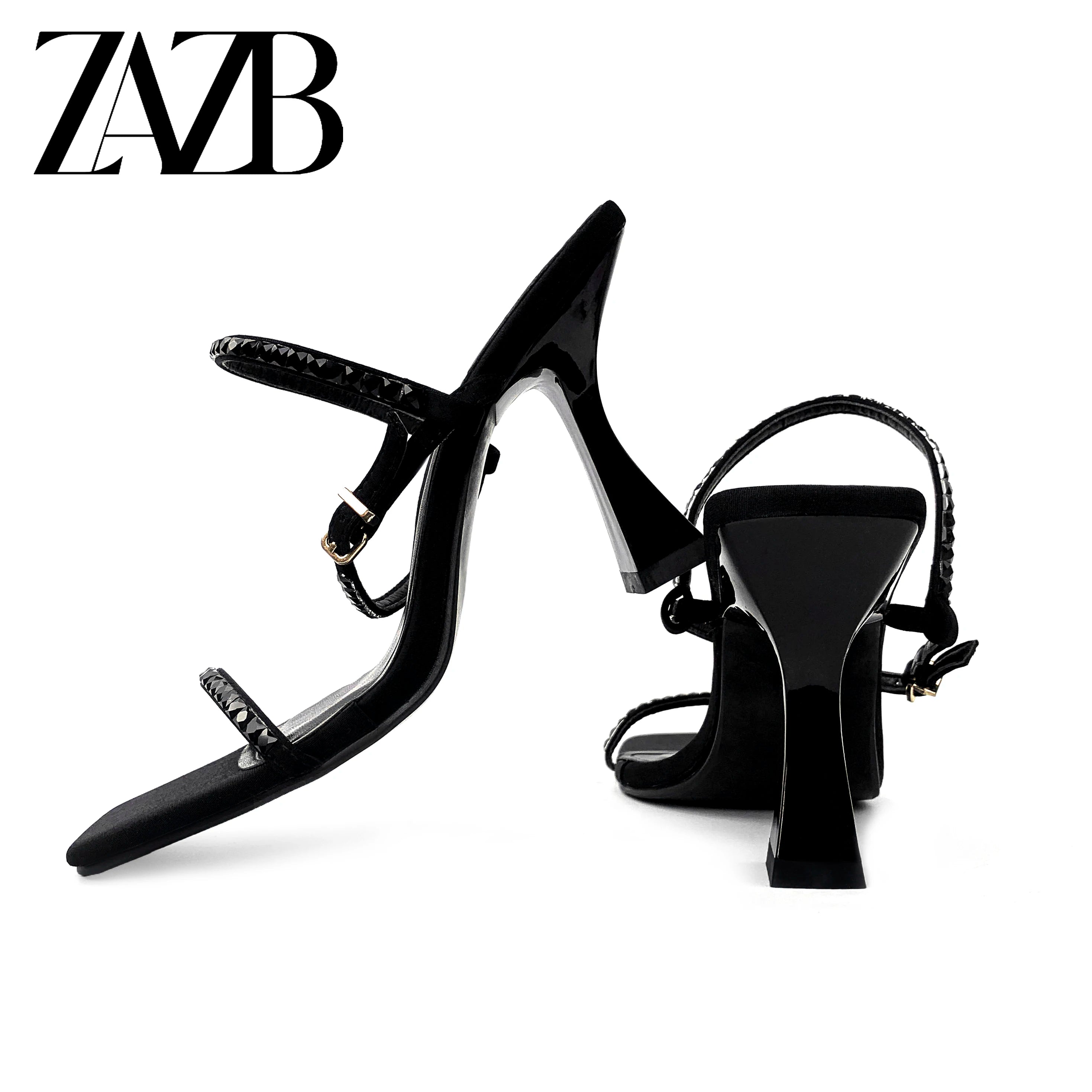 Custom Designer Shoes Sandals for Women and Ladies High Heels Luxury slippers Femmes Summer Fashion Rhinestone Famous Brands