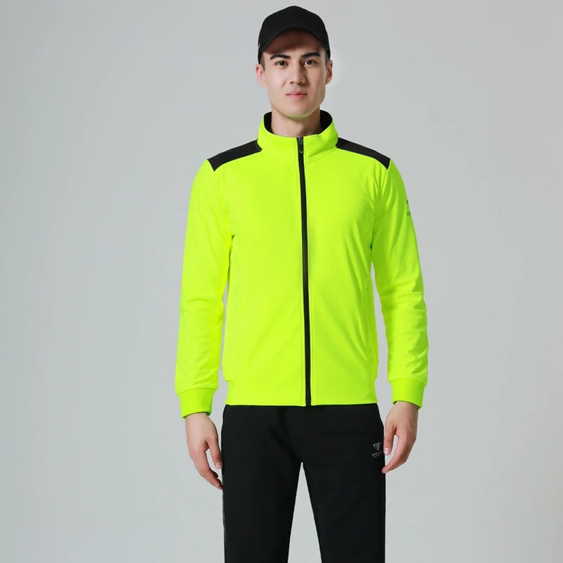 Hot Sale Sporty Men's Outdoor Sportswear New Blank Two-Piece Jacket and Jogging Bottoms Set for Spring