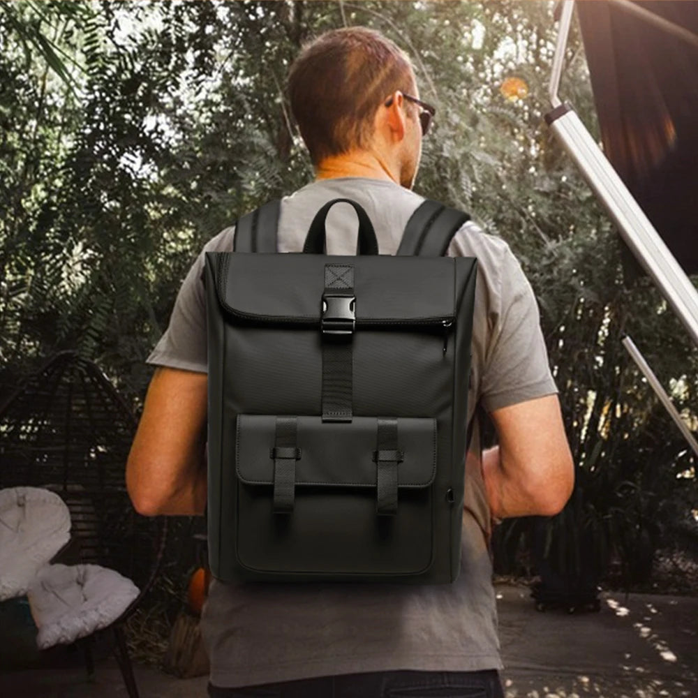 Sac a Dos Roll Top Femmes Hommes 17Inch Waterproof Large Business Travel Laptop Student College Backpack Laptop Backpack for Men