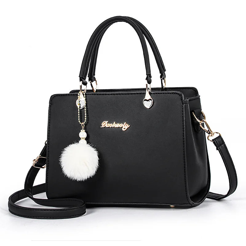 2022 PU Leather High Quality Luxury Lady Tote Shoulder Bags Best Minimalism Handbags for Women With Bulb