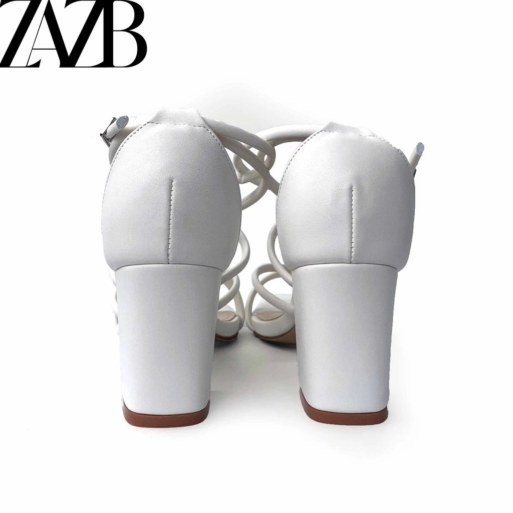 Custom Solid Color Tape Designer Shoes Sandals for Women and Ladies Luxury Wedding High Heeled Slipper Occupation Femmes Fashion