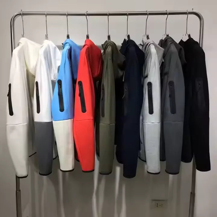 Custom logo Mens Suits Wholesale Blank Jogging Suits Sportswear Running Gym Polyester Cotton Tracksuits for Men Tech Fleece