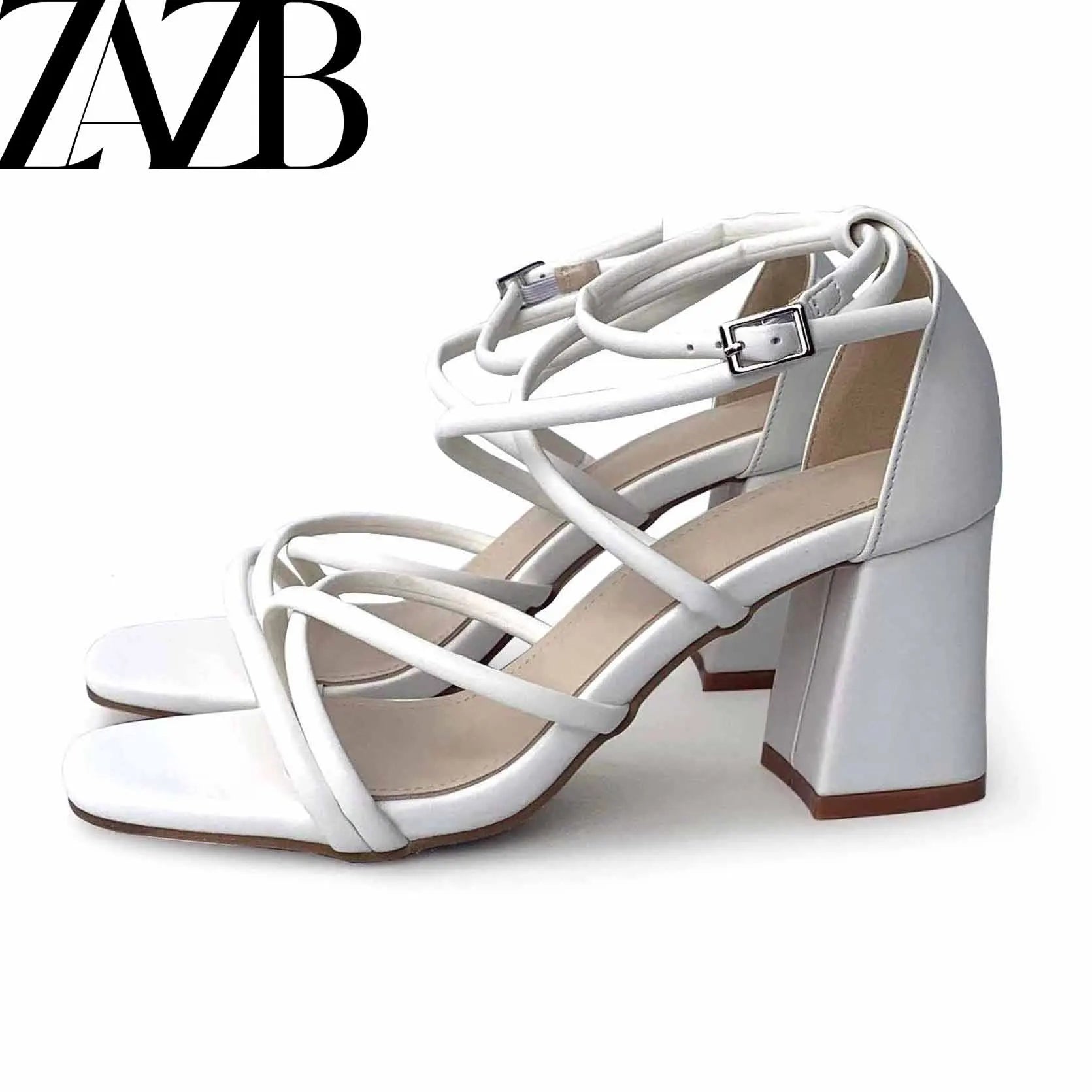 Custom Solid Color Tape Designer Shoes Sandals for Women and Ladies Luxury Wedding High Heeled Slipper Occupation Femmes Fashion