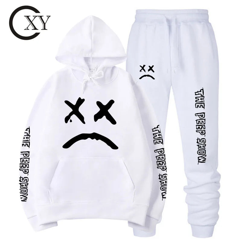 Custom Men's Training Jogging Printed Tracksuits Sporty Cotton Sweat Hoodies Casual Knitted Style
