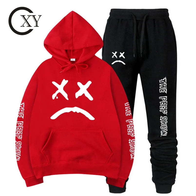 Custom Men's Training Jogging Printed Tracksuits Sporty Cotton Sweat Hoodies Casual Knitted Style