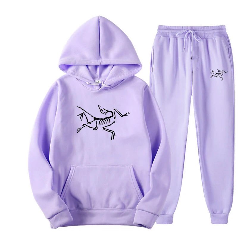 Cheap Wholesale Men's Hoodie Set Fashionable Pullover Sports Shirt Jogging Pants Two-piece Set