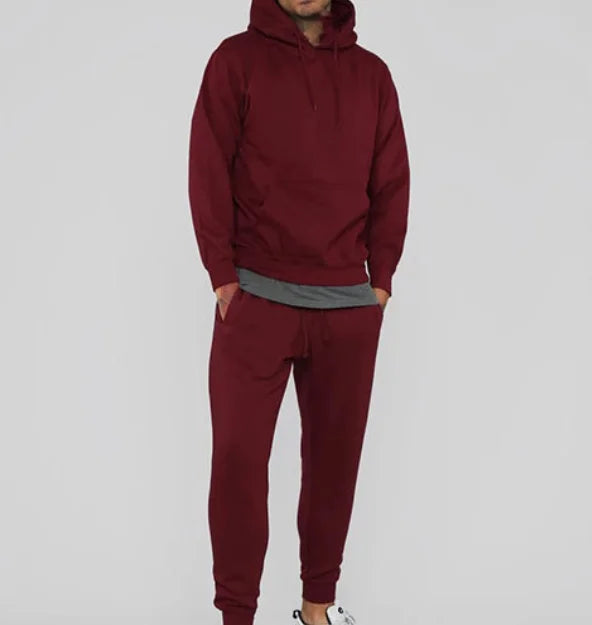 Liu Ming Newest Custom Logo Printed Mens Solid Color Long Sleeve Hooded Jogging Sweatpants Training Sports Suit