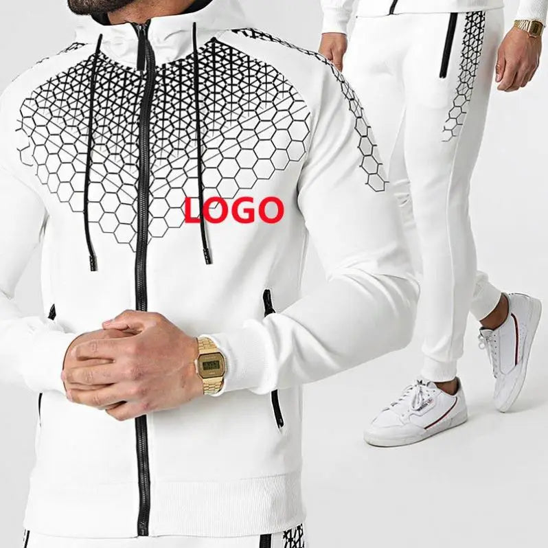 New Design Fashion Jogging Sweatsuits Sportswear 2 Piece Jogger Track Suit for Men