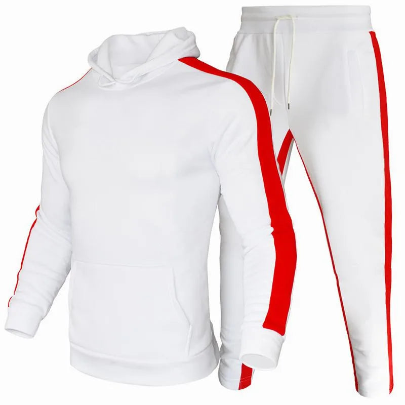 New Autumn Winter Male Outfits Sportswear Track Suits 2 Piece Jogging Suits Sets Sweatsuits Hoodies Jackets and Athletic Pants