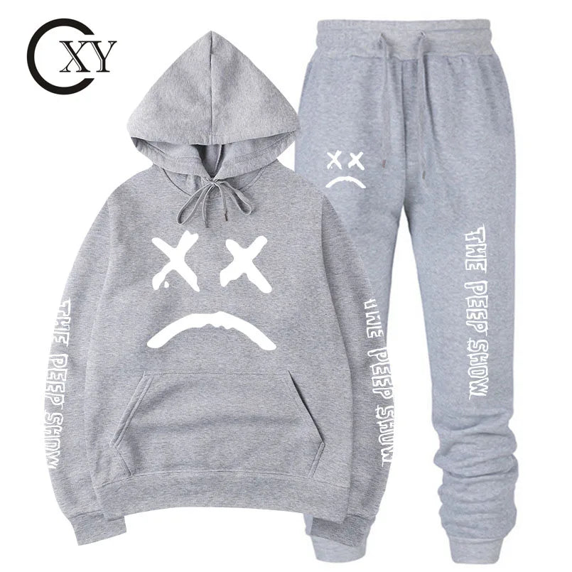 Custom Men's Training Jogging Printed Tracksuits Sporty Cotton Sweat Hoodies Casual Knitted Style
