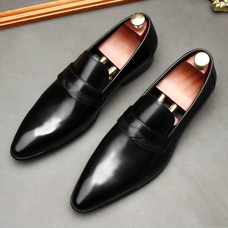 Men's Autumn New Leather Breathable Slip-on Shoes