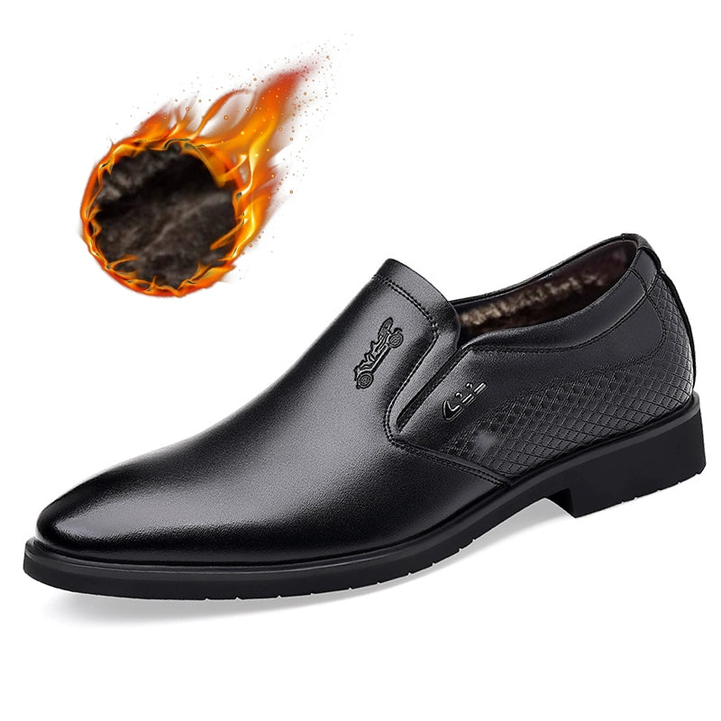 Classic Car Leather Shoes Men's Leather Spring & Fall Breathable Business Formal Wear Suit Shoes Men's Shoes Work Shoes Height Increasing Leather Shoes Men