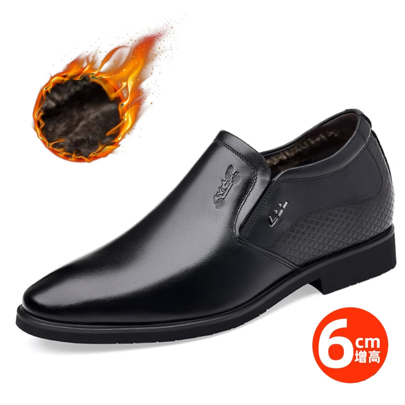 Classic Car Leather Shoes Men's Leather Spring & Fall Breathable Business Formal Wear Suit Shoes Men's Shoes Work Shoes Height Increasing Leather Shoes Men