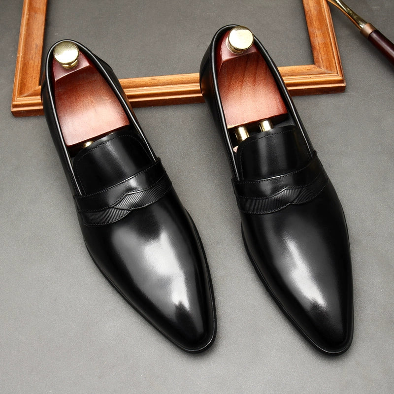 Men's Autumn New Leather Breathable Slip-on Shoes