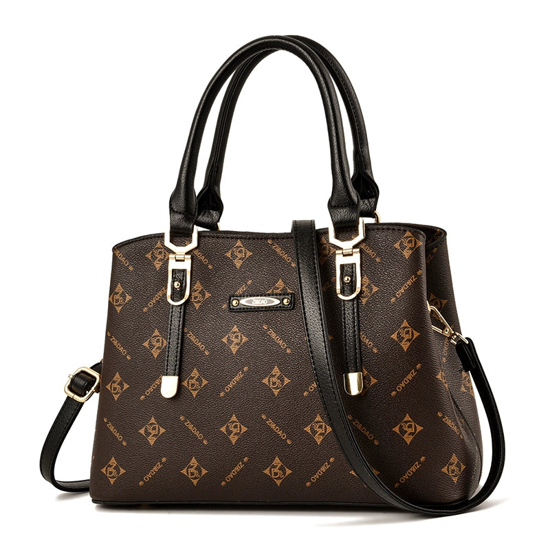 Kangaroo Leather Shoulder Elegant Handbag for Middle-Aged People Bag