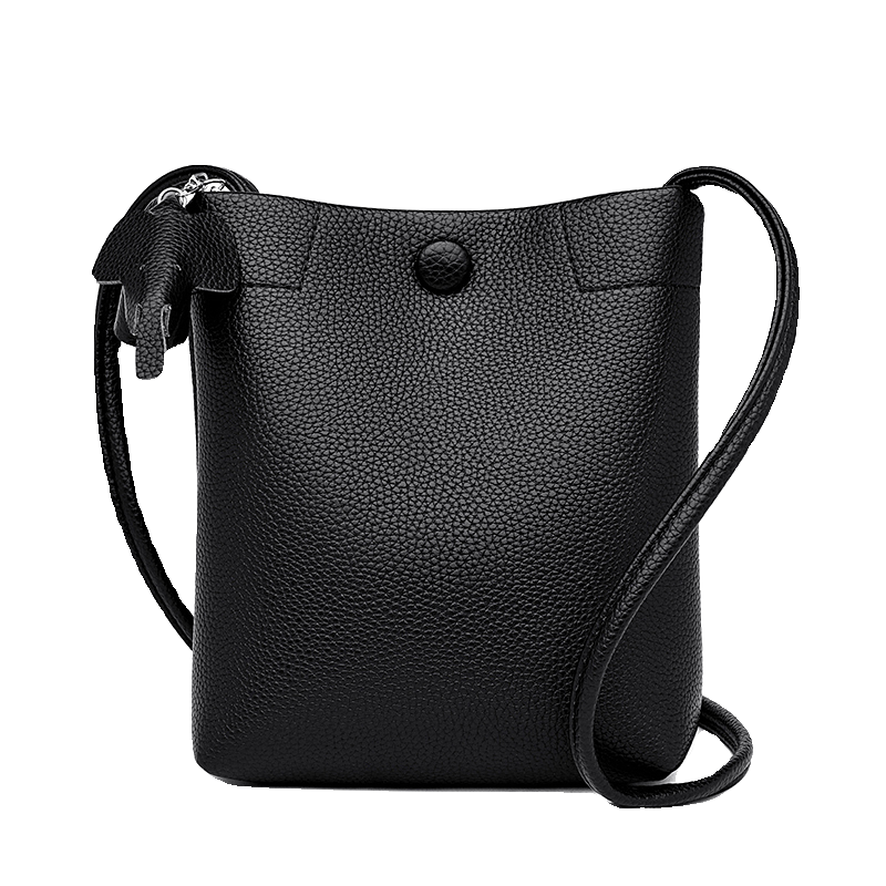 Leather Mini Lightweight Mobile Phone Bag 2025 New Arrival Middle-Aged and Elderly Shopping Wallet Minimalist Soft Leather Cross-Body Bag Leisure Bag