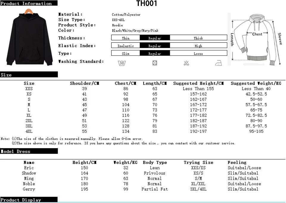 Custom Printed Men's Hoodie Loose Casual Clothing Fashion Long Sleeve Hooded Pullover Personality Street Wear Sweatshirt