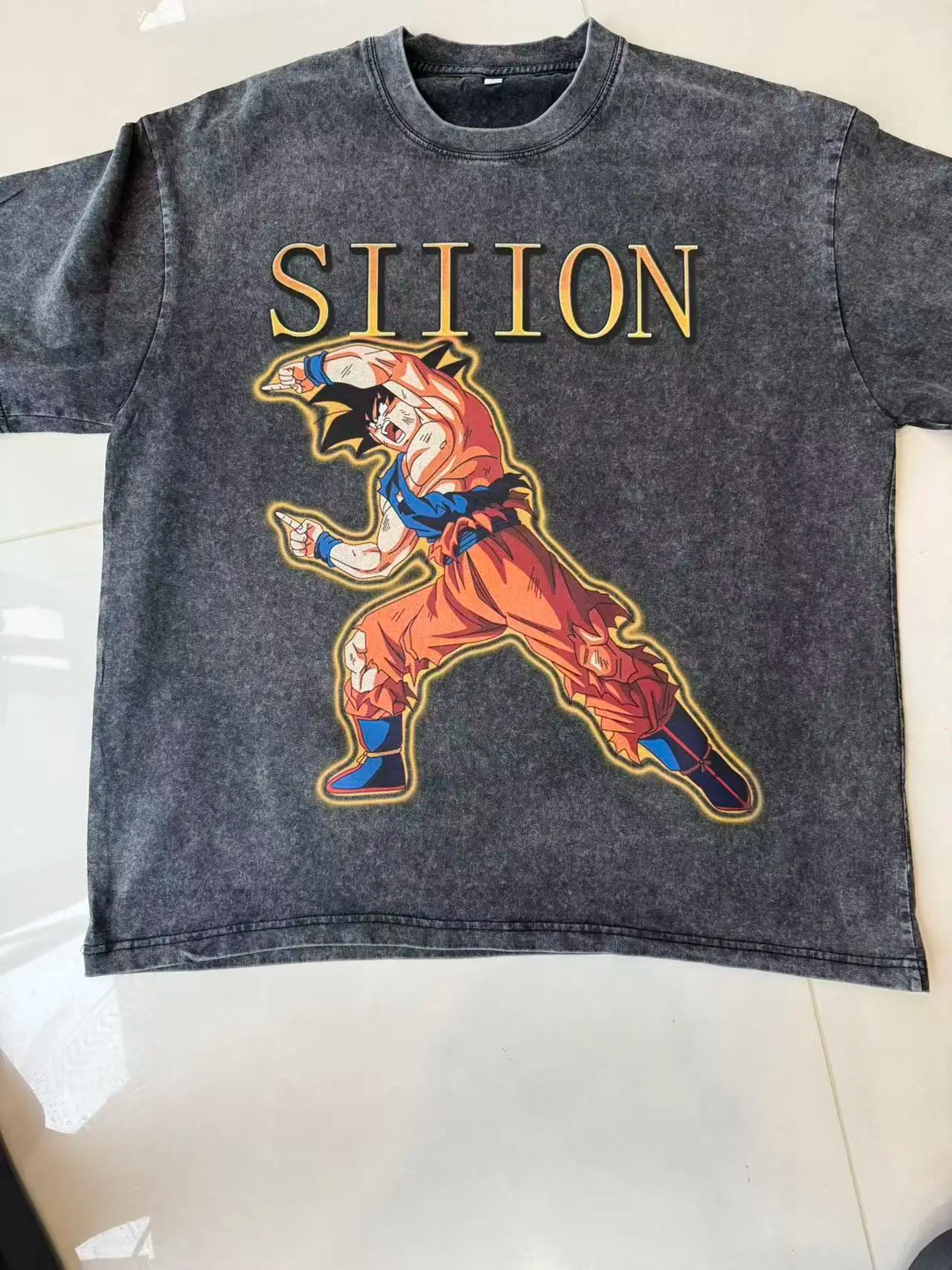 Custom Design DTG Printing Mens Oversized T-Shirt 300GSM Heavyweight Cotton Retro Washed Cotton Tee Hip Hop Style Streetwear