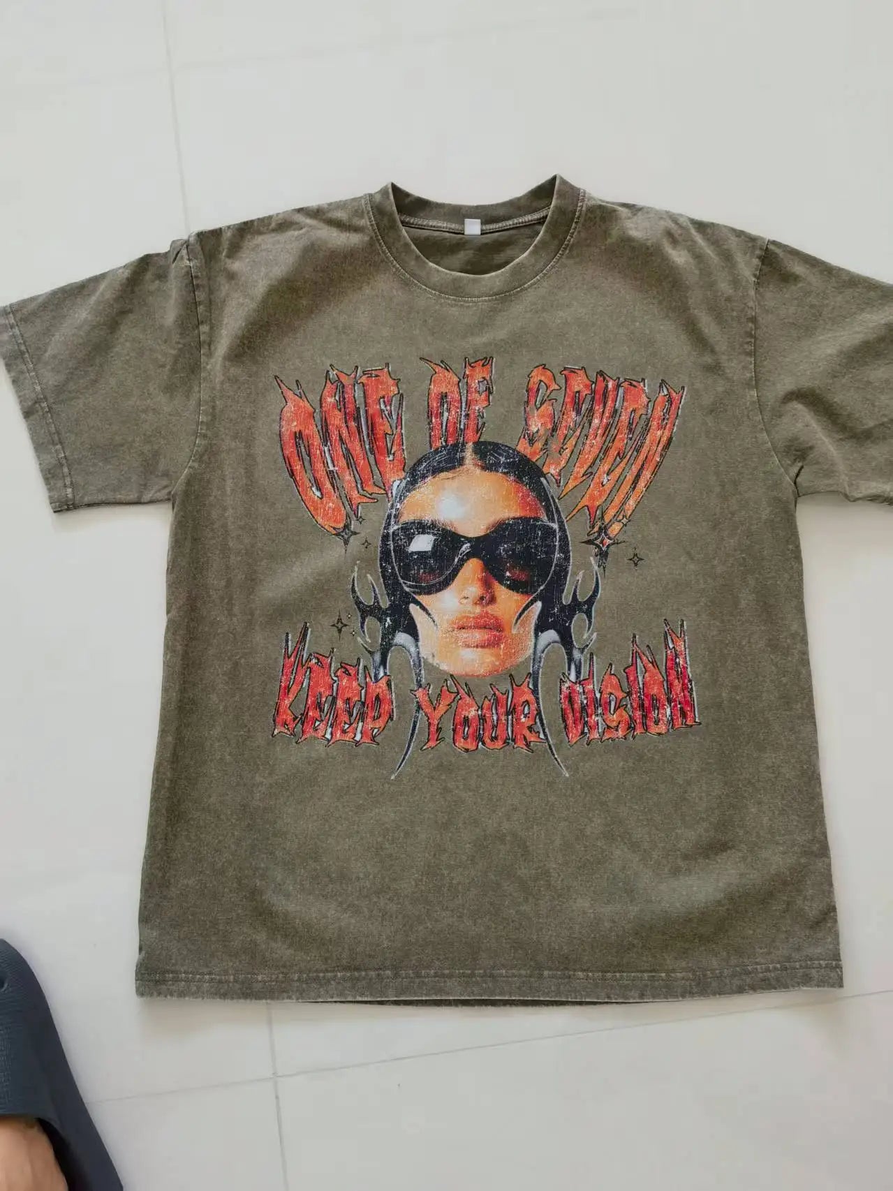 Custom Design DTG Printing Mens Oversized T-Shirt 300GSM Heavyweight Cotton Retro Washed Cotton Tee Hip Hop Style Streetwear