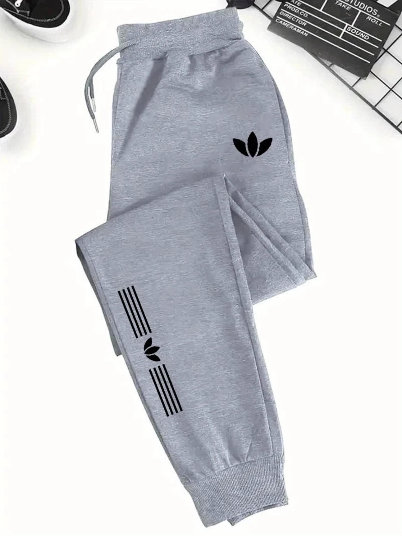 Men's fitness jogging pants - Heavy-duty elastic sports pants suitable for all-season training and running training casual wear