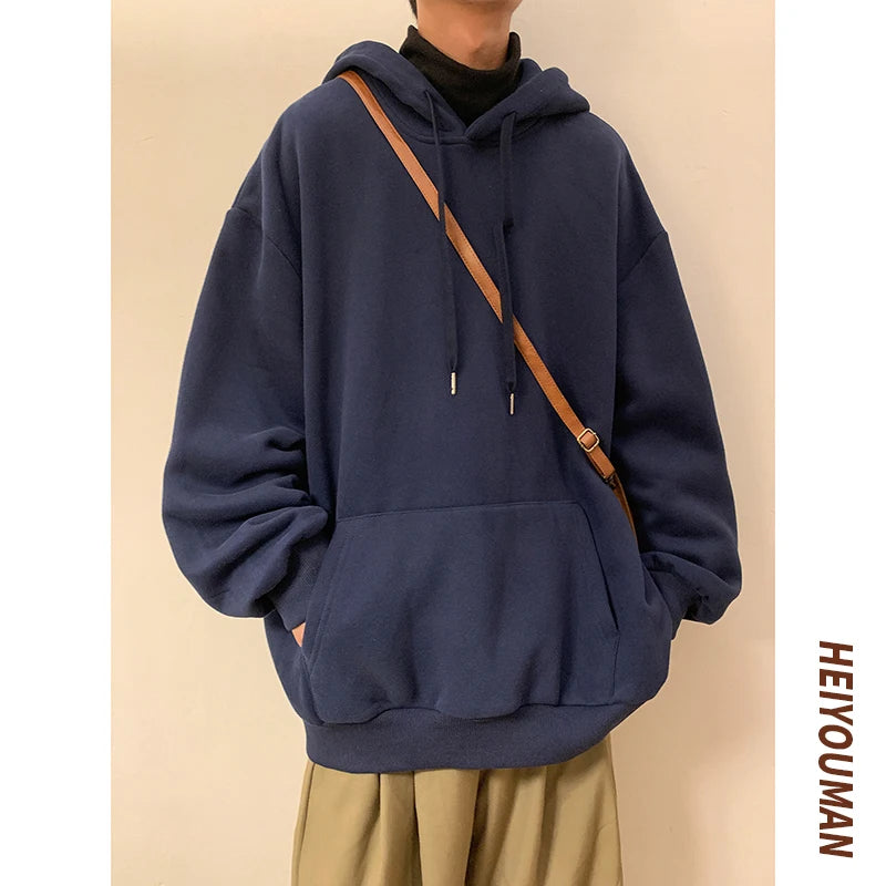 6 Colors Spring Autumn Hoodie Men Harajuku Fashion Casual Oversized Hoodies Couples Loose Hooded Sweatshirt Streetwear