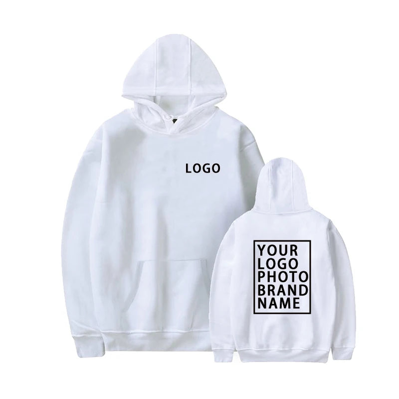 Custom Printed Men's Hoodie Loose Casual Clothing Fashion Long Sleeve Hooded Pullover Personality Street Wear Sweatshirt