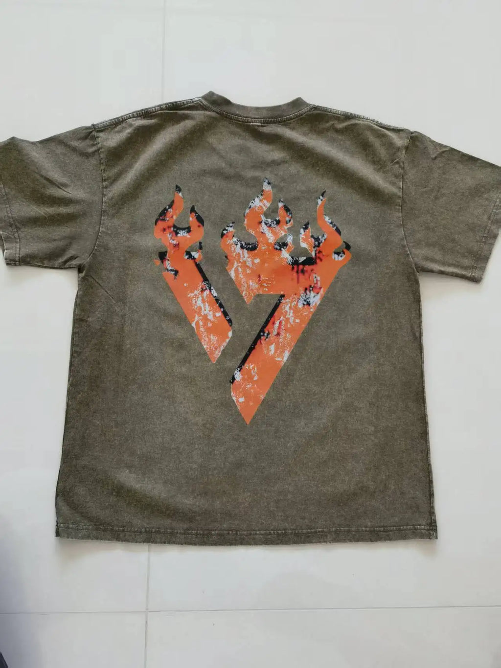 Custom Design DTG Printing Mens Oversized T-Shirt 300GSM Heavyweight Cotton Retro Washed Cotton Tee Hip Hop Style Streetwear