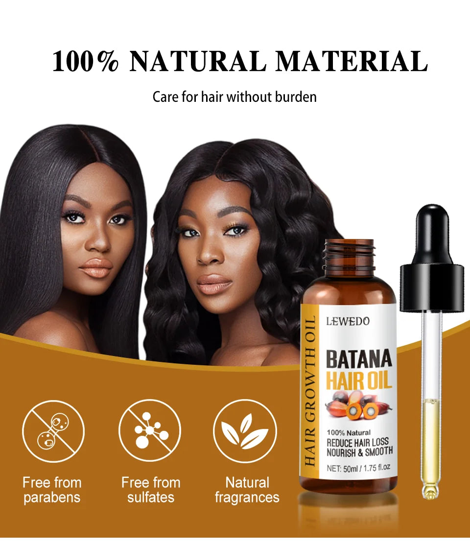 Hair Growth Batana Oil Serum Fast Growing Hair Essential Oil Beauty Hair Care Anti-Hair Loss Essence Natural Repair Damaged Hair
