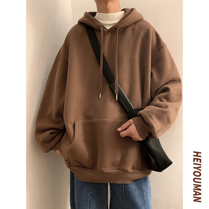 6 Colors Spring Autumn Hoodie Men Harajuku Fashion Casual Oversized Hoodies Couples Loose Hooded Sweatshirt Streetwear