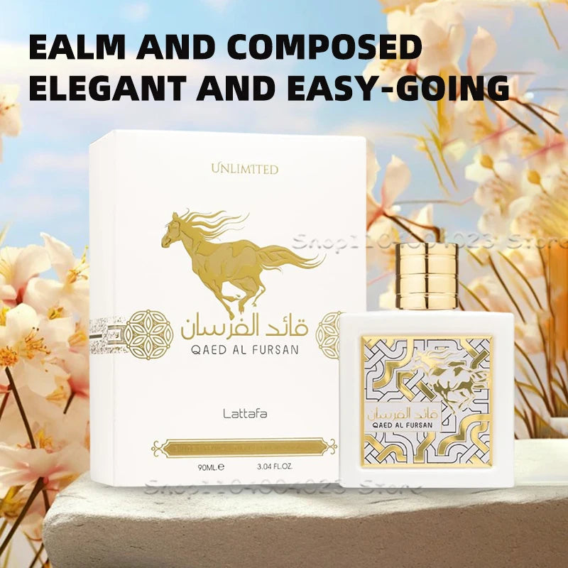 Lattafa Qaed Al Fursan for Unisex Eau de Parfum Spray Qaed Al Fursan by Lattafa Perfumes is a Aromatic fragrance Woodsy Notes