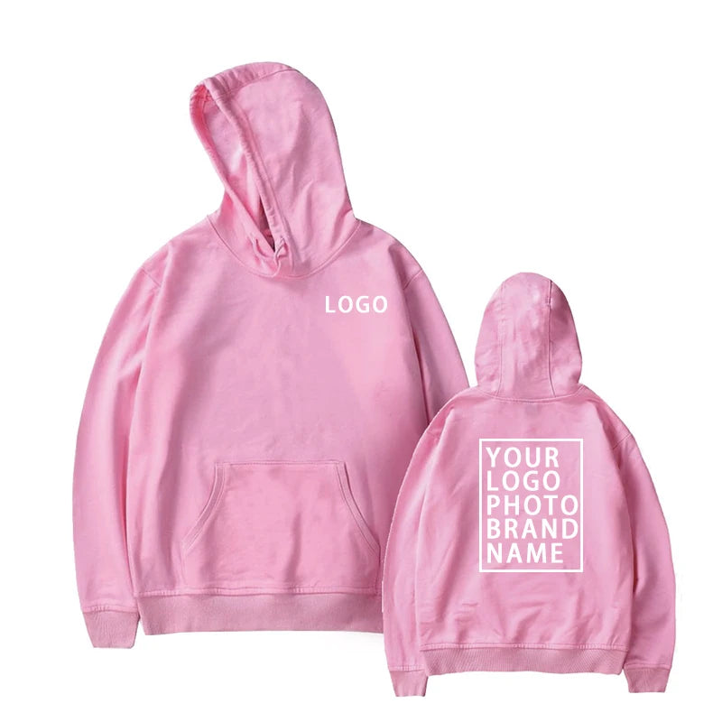 Custom Printed Men's Hoodie Loose Casual Clothing Fashion Long Sleeve Hooded Pullover Personality Street Wear Sweatshirt