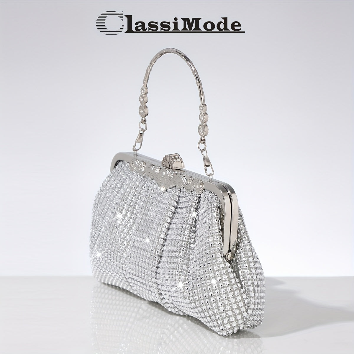 2025 New Luxury Sparkling Women'S Evening Bag, Fashionable Versatile Evening Bag, High-end Evening Bag, Dazzling Diamond Fabric + Detachable Chain, Small Handbag, Evening Accessory Handbag, Party Accessory Handbag, Bridesmaid